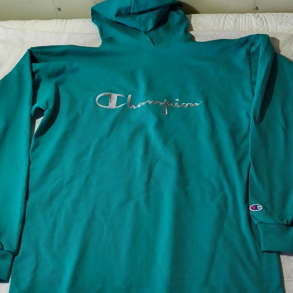 Champion Aqua Blue Hoodie